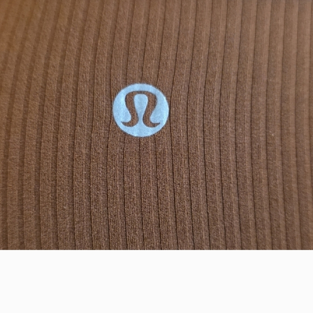 Lululemon Athletica Chocolate Ribbed Top